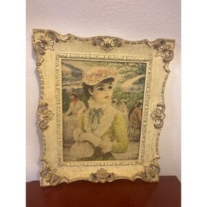 VTG Huldah Tavern on the Green Framed Art Print Ornate Rococo Frame V2314-886